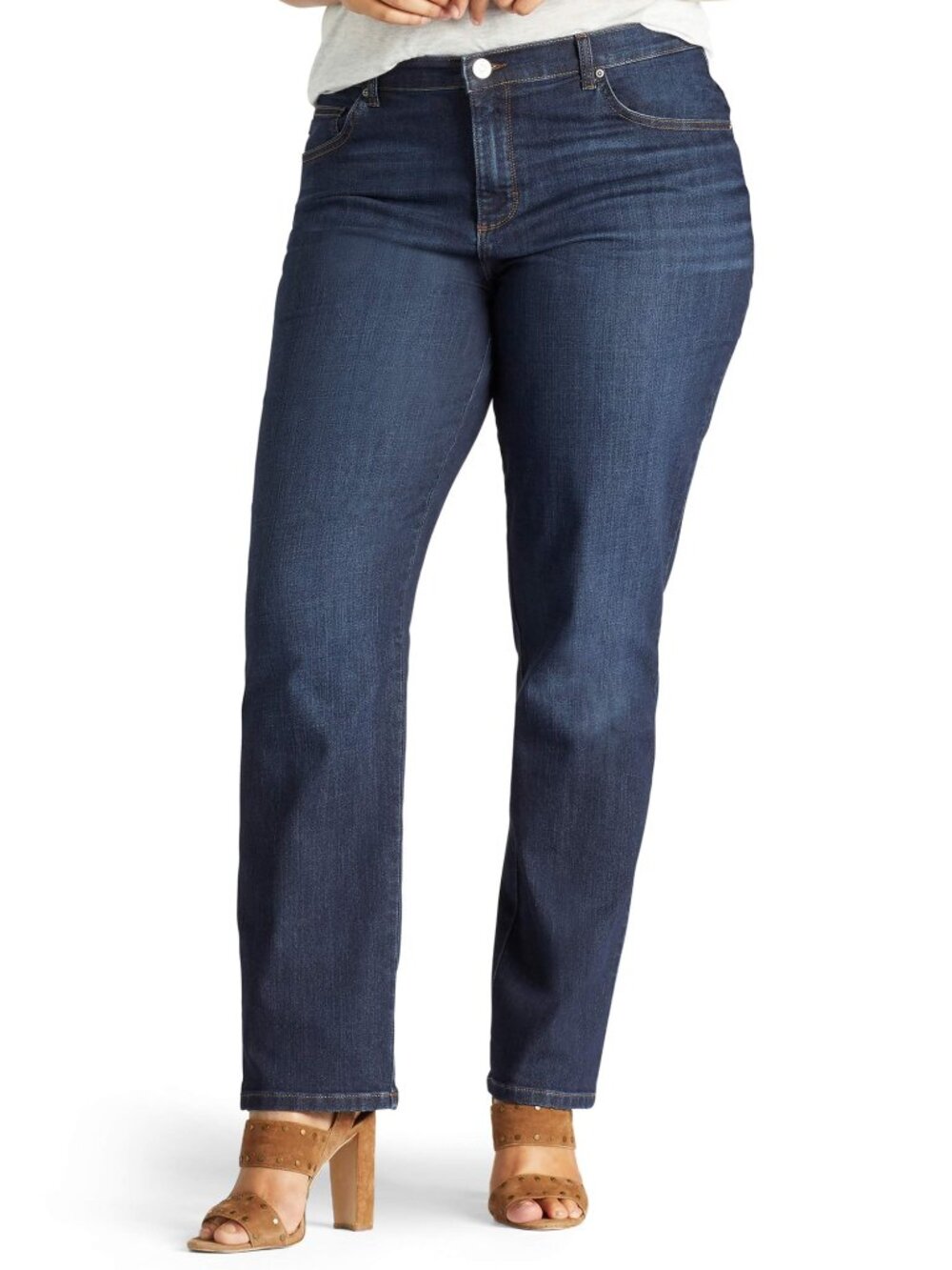 Women's Lee Plus Size Petite Relaxed Fit Straight Leg Jeans - Verona - 18W P